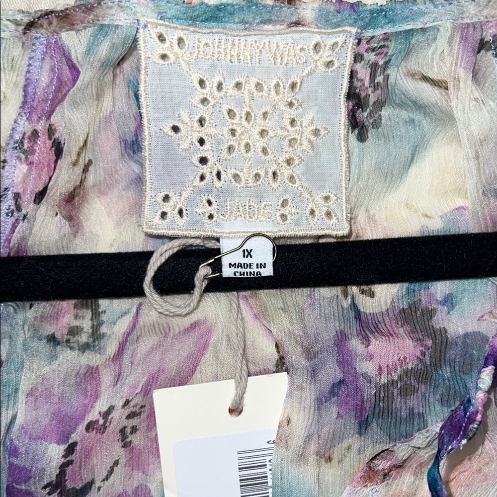 Johnny Was ‘Glinda’ Floral Peasant Blouse NWT - Picture 5 of 9